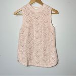 Gap Women's Pink Pointelle Knit Sweater Tank Size XS Photo 1