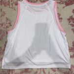 Nike  White and Pink Tank Top Photo 1