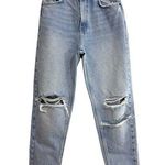 ZARA Denim Jeans, Faded and Distressed Photo 0