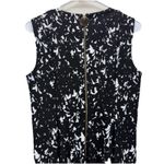 Calvin Klein  Black White Sleeveless Midi Flare Scuba Crepe‎ Dress Size 8 Pockets Photo 8