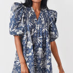 Hunter Bell jerkins printed floral tunic dress mini L boho cotton beautiful Photo 0