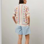 Scotch & Soda Hawaiian Shirt SIZE 10 Starfish Vacation Oversized Boxy Top $148 Photo 1