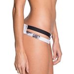 NWT Tavik Chloe Mini Cutout Swim Bottom in White Smudge Photo 7