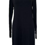 Lou & grey New Women’s Soft Long Sleeve Black Sweatshirt Dress Size XS Photo 0