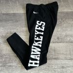 Nike Iowa Hawkeyes Athletic Legging Womens S Black Grey Dotted Spellout NCAA Photo 1
