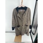 Lysse Cabin Faux Mink Long Coat Chevron Women’s Size Large/Extra large Pockets Photo 14