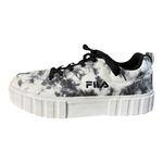 FILA  Sandblast Low‎ Top Platform Sneakers Tie Dye Black White Women Size 9 Photo 1