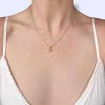 Gold Plated Pink Cubic Zirconia Teardrop Necklace 💖 Photo 0