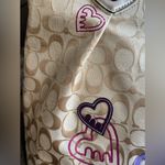 Coach Authentic 1941 Poppy Beige & Purple floral signature appliqué zip top Tote Photo 4