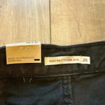 Levi's NWT  Women's High Waisted Mom Jeans, Black Destructed, 26 x 27 Photo 6