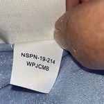 MM.LaFleur M.M. LaFleur Willoughby Pleat Jersey Skirt Chambray Blue Gray Grey SZ 14 Pockets Photo 5