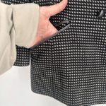 Vintage Precis Women's Houndstooth Double Breasted Blazer Jacket Black White 12 Photo 4