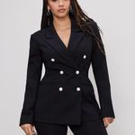 Good American NWT  - Black Embellished Double-Breasted Blazer - Size 2X Photo 0