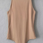 Gaze Beige Sleeveless Bodysuit Size X Photo 0