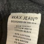 Wax Jean Women's Black Sleeveless Denim Jean Romper Overalls Shorts Size M Photo 2