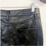 BLANK NYC  Black Faux Leather Straight Leg Pants in Need You Tonight Size 27 Photo 7
