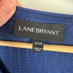 Lane Bryant  Womens Peplum Knit Zip Front Cardigan Sweater Navy‎ Blue Sz 22/24 Photo 6