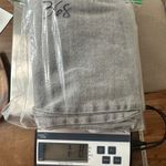 ZARA Wide Leg Cropped Jeans Gray Wash High Waist‎ Pockets Belted Womens Size 6 Photo 14