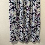 Greylin  Purple Black and White Watercolor Button Up Maxi Skirt, Size XS Photo 2