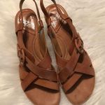 Hush Puppies  Leather Sandals Strappy open toe w/ heel | Size 9.5M Boho Photo 1