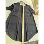 Vince Camuto Women's Black Dressy Tunic Sz M Sheer Top Blouse Career Office Photo 7