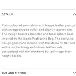 Max Mara  Weekends Nappa Leather Court heels Size 36 (US 6) Color Pink Photo 12