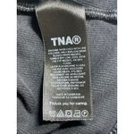 Aritzia  Tna Womens Black Rib Knit Crew Neck Short Sleeves Crop Tee T-Shirt Top S Photo 3