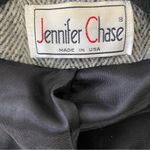 VINTAGE JENNIFER CHASE Wool Herringbone Longline Pea Coat Jacket Gray Size XL Photo 8