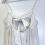 ZARA ‎ Tie Back Tiered Cotton Midi Dress White Size M Photo 6