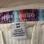 Urban Outfitters Medium Claudia Cropped Top Long Balloon Sleeves Stretch Cream Photo 7