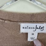 Maison Jules  Essential Camel Heather Cardigan in Size XS NWT Photo 3