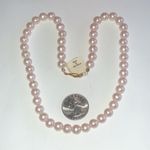 Vintage Elegant Pink Faux Pearl Classic Boho Necklace Photo 2