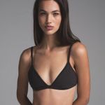 SKIMS  Black Triangle Bralette M NEW Photo 0