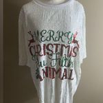 NWT why dress sequin merry Christmas one size White Size undefined Photo 2