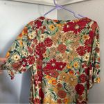 Natural Life Sofia wrap dress gold vintage floral size medium retro 70s hippie Photo 3