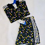 Adidas Women’s Floral Cropped Top/ Shorts Photo 0