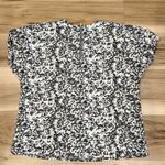 MELLODAY  V-Neck Short Sleeve Techno Top Women’s Small Photo 4