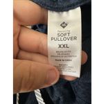 Women's XXL Dark Blue Pullover Sweatshirt Photo 6