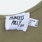Princess Polly  Green Cutout Sleeveless Ribbed Oriana Bodysuit Womens‎ Size 4 Photo 7