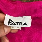 80s VINTAGE SILK HOT PINK BUTTON UP BLOUSE BUSINESS BABE BARBIE Size 6 Photo 3