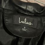 Lulus Vegan Leather Black Moto Style Jacket Photo 1