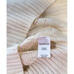 Tularosa Womens Sweater Ivory Manny Wool Blend Ruffle Flared Ribbed Pullover XS Photo 10