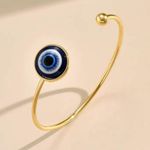Bracelet Devils Eye Cuff Bangle Adjustable Blue Photo 0