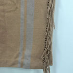 J. McLaughlin Womens Ines Skirt 6 Wool Tan Pencil Wrap Fringe Lined Knee Modest Photo 4