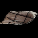 Mud Pie Plaid Scarf Wrap Shawl Cape Cardigan One Size White & Black 72X29.5 NEW Photo 2