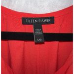 Eileen Fisher Red Lory Tencel Crepe Sleeveless Dress Size Large Coastal Summer Photo 6