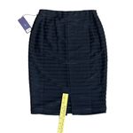 Jennifer Lopez Pencil Skirt Small Black Knee Length Elastic Waist Slit JLO NWT Photo 11