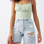 PacSun NWT Light Blue Distressed High Waisted Rise Denim Jean Boy Shorts Sz 28 Photo 0