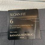 Banana Republic Gray Black Stripe Low Rise Sloan Fit Pants Size 6 New Photo 6