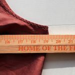 Relativity Womens Red Silk Sleeveless Button Front Collared Vest Size M Photo 5